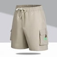 thumbnail image 2 of WAVSUF Mens Cargo Short Joggers Men's Cargo Shorts Motion Hiking Pants Khaki Size M, 2 of 4