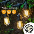 thumbnail image 2 of Luces de cadena Sunnimix 33 pies bombillas vintage impermeables para exteriores, 2 of 7