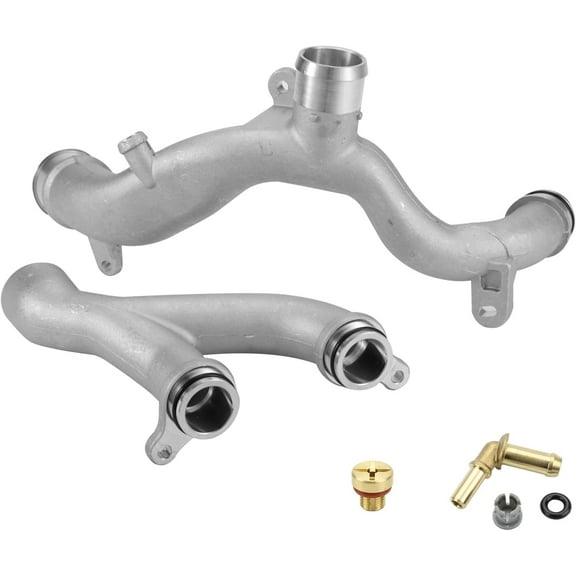 BINB ROAD Aluminum Water Pump Coolant Pipe Kit LR090630   LR092992 Compatible with Land Rover Discovery LR4 Range Rover Sport Velar | Jaguar F-Type F-Pace XF XJ