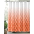 thumbnail image 2 of Fsddascl Orange Morocco Shower Curtain Set - Standard 72" x 72" Washable Bathtub Curtain with 12 Hooks, Geometric Ombre Plaid Abstract Waterproof Fabric Stall Shower Curtains for Bathroom/Bathtub, 2 of 6