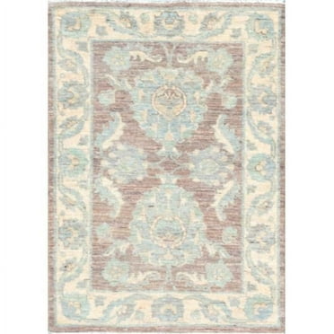 Pasargad Home Denver Hand-Knotted Brown Wool Area Rug  2' 3" X 3' 1"