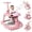 Pink, variant on 5 in 1 Baby Walker for Boys Girls,Foldable,Music,Light,Jumper,Rocking,Push,Height Adjustable Training Activity for Babies Infant 6-18 Months,Pink