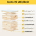 thumbnail image 2 of Complete Beekeeping 20 Frames Beehive Box Kit (10 medium 10 Deep ) Langstroth Bee Hive, 2 of 7