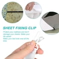 thumbnail image 3 of 16pcs Llama de hoja ajustable Strap Stain Hoja Soporte Colchón Gripper Clips, 3 of 6
