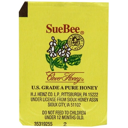 200 PACKS : Sue Bee Clover Honey packets - Case of