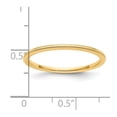 thumbnail image 5 of 14K Yellow Gold 1.2mm Milgrain Stackable Band Size 8.5, 5 of 6