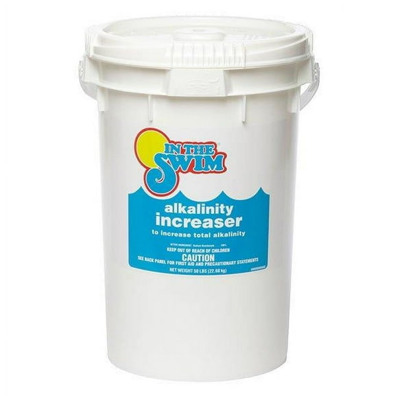 In The Swim Alkalinity Increaser For Swimming Pools - Raises Alkalinity and Balances pH Levels in your Swimming Pool Water - 100% Sodium Bicarbonate - 50 Pounds Y7340