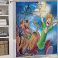 thumbnail image 3 of Scooby Doo Animated Shower Curtain Waterproof Polyester Fabric Bathroom Curtain Decorative Set with 12 Hooks, 3 of 7