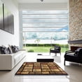 thumbnail image 6 of Ahgly Company Indoor Square Abstract Red Abstract Area Rugs, 4' Square, 6 of 6