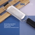 thumbnail image 3 of Cheese Grater, Stainless Steel Blade Lemon Zester & Cheese Grater Fruit Chocolate Ginger Kitchen Tools, 3 of 8