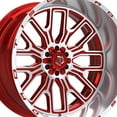 thumbnail image 2 of 1 X TIS 560MRL 20X10 8X170 125.2 Hub -19 Offset Red Wheel Rim, 2 of 3