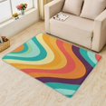 thumbnail image 2 of 2x3 Rainbow Rugs for Entryway Bedroom Living Room, Colorful Throw Area Rug for Home Decor, Soft Machine Washable Non Slip Low Pile Indoor Carpet DTSX1023, 2 of 7