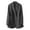 Grey L, variant on Women Suit Coat Lapel Long Sleeve Double Breasted Suit Jacket with Pockets Solid Color Loose Fit Office Lady Coat Workwear