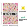 thumbnail image 5 of Spring Summer Multicolored Flower Leaves Garden Flag 28x40 Inch Double Side for Outdoor Courtyard Garden Decor Flowers Welcome Holiday Flag for Outside Decoration, 5 of 6
