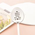 thumbnail image 4 of Anniversary Spoon Gifts for Him Her Couple Boyfriend Girlfriend Wife Husband Gifts for Men Women Birthday Christmas Wedding Engagement Gifts for Couples Coffee Tea Gifts Spoon for Tea Coffee Lovers, 4 of 6