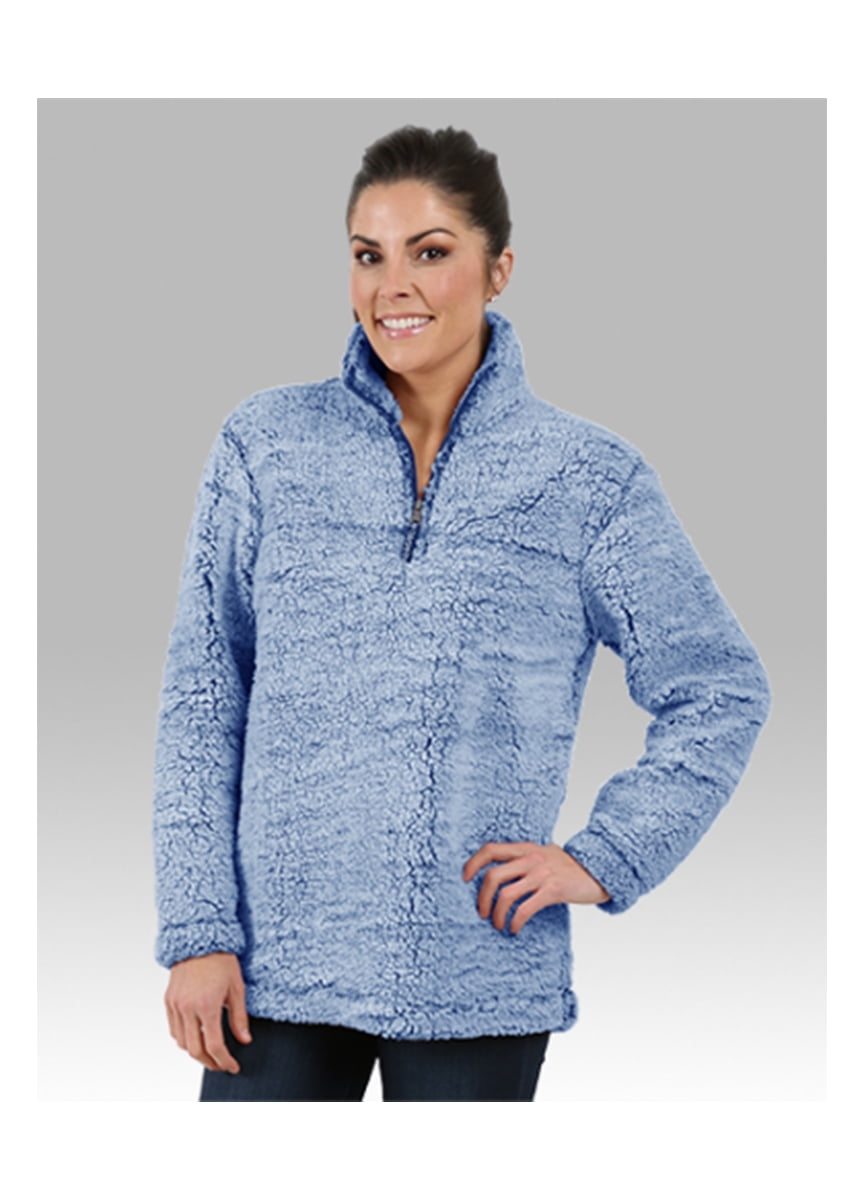 sherpa pullover with sherpa inside