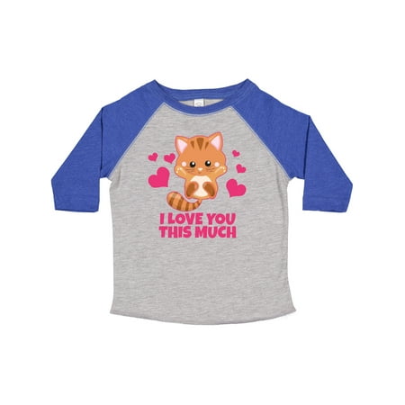 

Inktastic Valentine s Day I Love You This Much Kitten Gift Toddler Boy or Toddler Girl T-Shirt