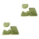 thumbnail image 2 of Injueey Juego de alfombras de baño de absorción rápida y fuerte 3x Textura suave Exquisitas alfombras de baño hechas a mano Verde Verde 2Conjunto, 2 of 6