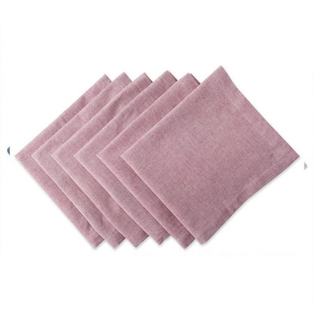 

Cotton Cloth Napkins Soft Smooth Fabric Satin Napkin Hotel Quality Multiple use Weddings Party 6PCS Pink