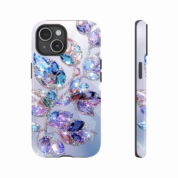 Luxury Crystal - Encrusted iPhone Case for Women, Shimmering Gemstone Design, Compatible with iPhone 11/12/13/14/15/16 (Pro Max/Plus), Holiday Gift