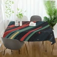 thumbnail image 3 of Yayeee Tablecloths 60" x 90" Rectangle Wrinkle Resistant Party Table Cover, Red Abstract Lines, 3 of 8