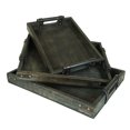 thumbnail image 1 of Set Of 3 Brown Tray Wood Decor, 1 of 1