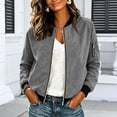 thumbnail image 2 of ShomPort Women's Casual Jackets Long Sleeve Zip up Lightweight Windbreaker Coat Trendy Outerwear with Pockets, 2 of 7