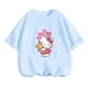 thumbnail image 4 of Camiseta de Anime Hello Kitty, conjuntos de camisetas para niños, moda para mujeres, ropa de manga corta para bebés, camisetas casuales de verano para miércoles, 4 of 5