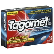 GlaxoSmithKline Tagamet HB 200 Cimetidine Tablets, 30 ea