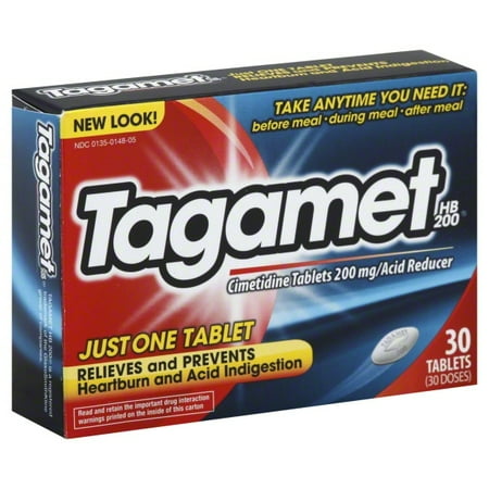 GlaxoSmithKline Tagamet HB 200 Cimetidine Tablets, 30 ea