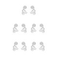 thumbnail image 3 of Sonducket 1 par de pendientes de aleación para mujer, elegantes pendientes galvanizados que no se destiñen, adorno de joyería, regalo de Type2 NO2, 3 of 6