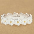 thumbnail image 4 of Funie Women Ring Anti Tarnish Marguerite Flower Shape Finger Ring Fashion Accessory for Gift, 4 of 8
