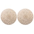 thumbnail image 1 of Miangastore Napperons Creux Dorés 2 Pcs 15x15 Po, 1 of 9
