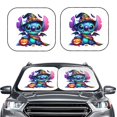 thumbnail image 2 of Cute Cartoon Stitch Car Windshield Sunshade Automotive Sun Shade for Cars SUV Trucks Keep Vehicle Cool-Small, 2 of 6