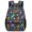 Color-1, variant on Dinosaur Seamless Pattern Oxford Backpack Double Zipper Hidden Pocket Casual Commute Mesh Side Bags