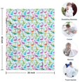 thumbnail image 4 of Colorful Cartoon Dinosaurs Palms Pattern Blanket,Comfortable Soft Lamb Wool Throw Blanket,All Season,Warm Lightweight Blankets for Sofa Bed Couch Living Room Chair,30"x40", 4 of 4