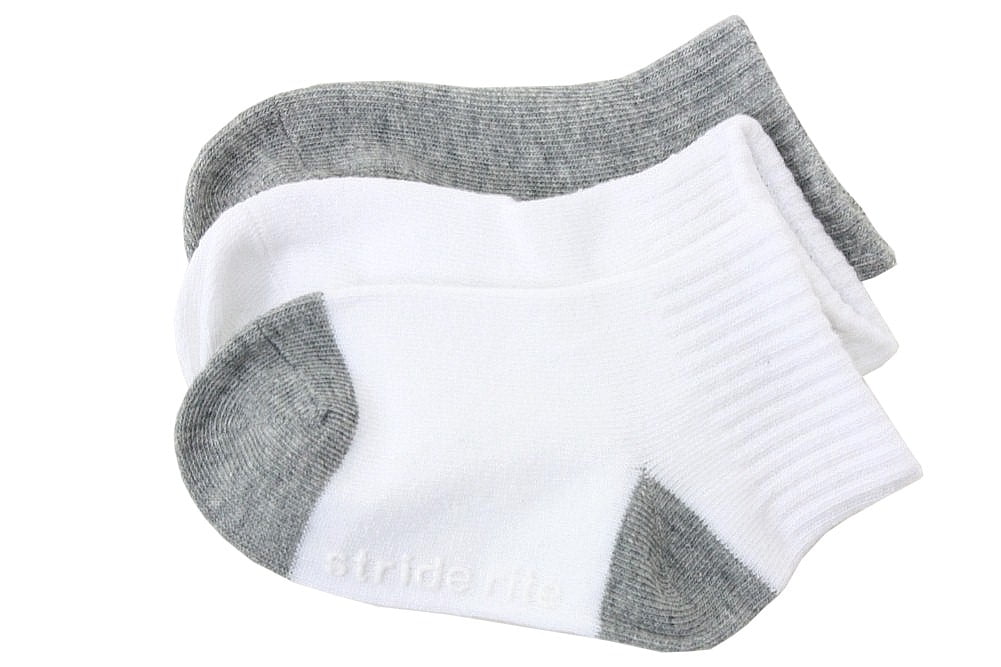 Stride Rite Boys 3-Pack Quarter Socks