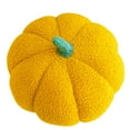 Diceymbol Halloween Knitted Pumpkin Plush Pillow Soft Halloween Cushion