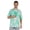 Green & White2, variant on Half Sleeve Tshirt For Men's Loose Fit Printed Casual Tee Shirt Beach Holiday Wear Tshirts