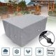 thumbnail image 2 of Funda para Muebles de Jardín, Tela Oxford 210D Rectangular, Protección Impermeable, Protección contra la Nieve, Lona Anti-UV a Prueba de Polvo para Muebles de jardín, Mesa de Patio, Plata,, 2 of 5