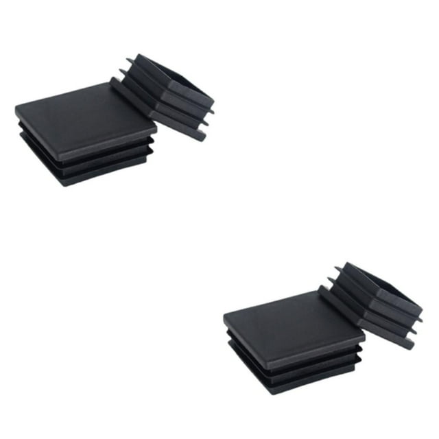 relayinert 20pack/lot Non-slip Square Pipe Plugs For Moisture Resistant Chair And Table black 2Set