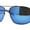 Gunmetal Blue Mirror, variant on Air Force Luxury Classy Rectangular Officer Pilots Metal Sunglasses Gunmetal Blue Mirror