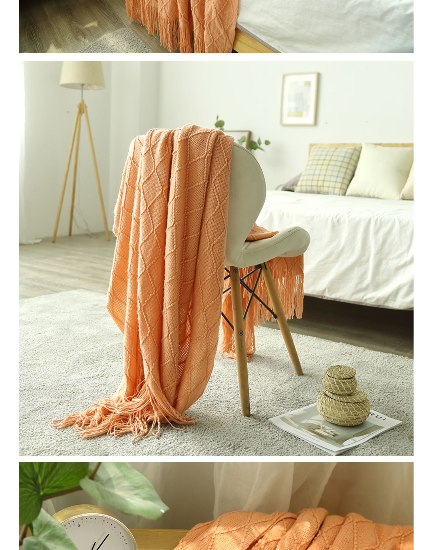 Burnt sienna throw discount blanket