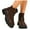 a-Coffee, variant on Women's Chelsea Ankle Boots Round Toe Fashion Platform Dress Boots Chunky Heel Lug Sole Slip on Booties Shoes