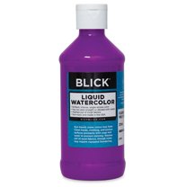 Blick Liquid Watercolor - Fluorescent Violet, 8 oz bottle