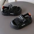 thumbnail image 6 of Caqnni Boys Double Adjustable Strap Lightweight Sandals (See More Colors and Sizes) Casual Sandals Beach Shoes Boys Summer Sandals (Black,6.5), 6 of 7