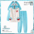 thumbnail image 1 of Pijama largo de felpa con capucha para mujer, ropa de casa Kawaii Hatsune Miku, bata bonita, Pijama largo de felpa, regalo, pijama informal Suelto, 1 of 4
