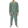 thumbnail image 3 of Sikiie Veterinary Clinics Mens Pajama Set, Soft Warm Long Sleeve Sleepwear, Cozy Button-Down Pjs for Men-Medium, 3 of 7