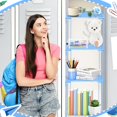 thumbnail image 6 of XILA Locker Organizer Shelf White Stackable Extra Locker Shelf Storage Cabinet Accessories for School Office Home Gym Supplies, 6 of 7