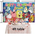 thumbnail image 5 of SpongeBob SquarePants Post Wall Decor Birthday Banner Backdrop Background Party Supplies Taspestry, 5 of 5